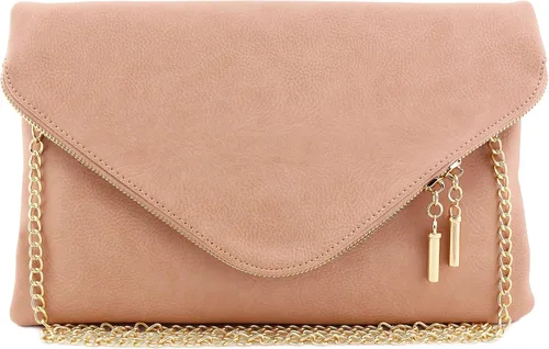 Vista 16 de FashionPuzzle Oversized Envelope Clutch Evening Bag with Chain Strap XL-negro