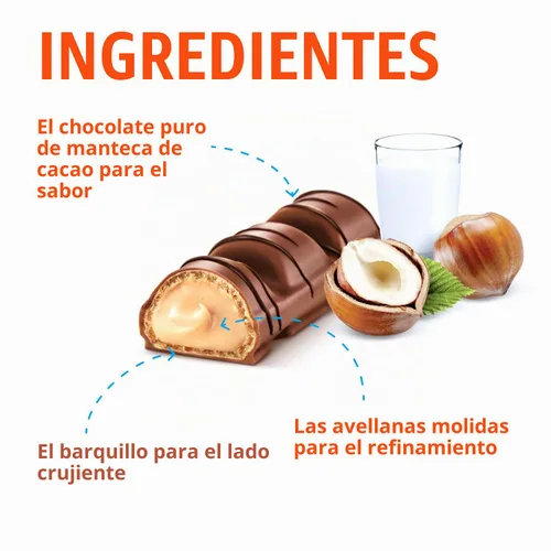 Vista 4 de Ferrero Kinder Bueno paquete de 5 unidades 5x43g/5x1.5oz