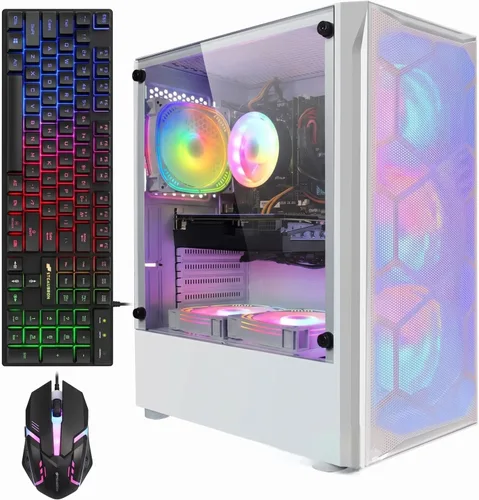 Vista 6 de Escritorio para PC para juegos STGAubron,Core I7,RX 580 8G,16G RAM,512G SSD