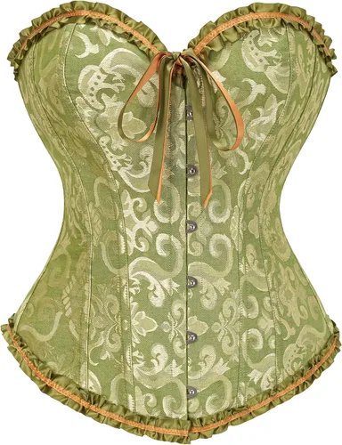 Vista 163 de SZIVYSHI Corsé para mujer, lencería moldeadora, body con cintura de encaje
