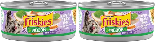Vista 11 de Alimento húmedo para interior para gatos Purina Friskies, 24 unidades de 5.5 oz