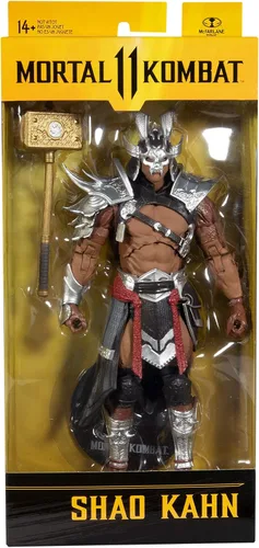 Vista 9 de McFarlane Toys Mortal Kombat Shao Kahn (Platinum Kahn) Figura de acción de 7 pulgadas con accesorios