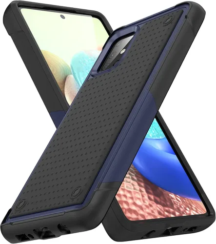 Vista 13 de Funda diseñada para Samsung Galaxy A71 5G, funda 2 en 1 regalo de grado militar, protección contra caídas, cubierta resistente de servicio pesado, a