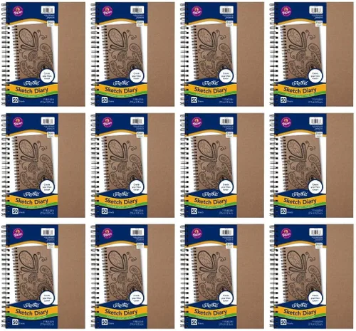 Vista 7 de Pacon® PAC4776 Art1st® - Diario de bocetos para crear tu propia portada, 9 x 6 pulgadas, natural