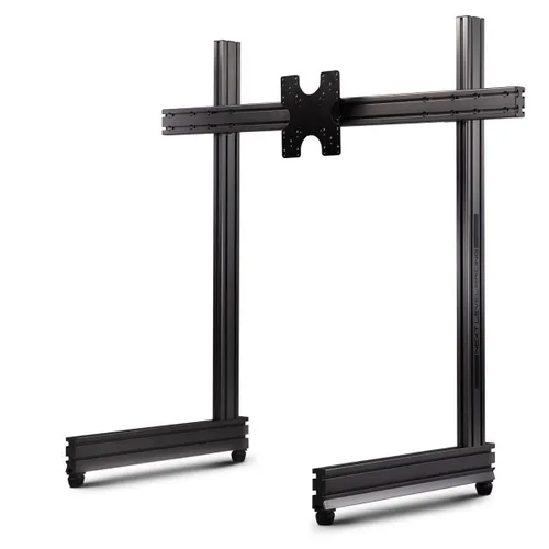 Vista 5 de Next Level Racing GTElite Racing Simulator Cockpit- Wheel Plate Edition (NLR-E022) & Elite Freestanding Single Monitor Stand Carbon Grey (NLR-E005)