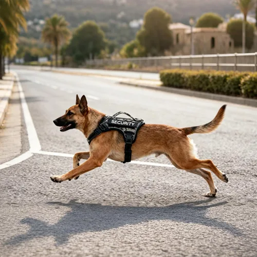Vista 5 de Arnés táctico para perros pequeños, chaleco de servicio militar con asa y Molle, arnés ajustable reflectante resistente para entrenamiento, caminar