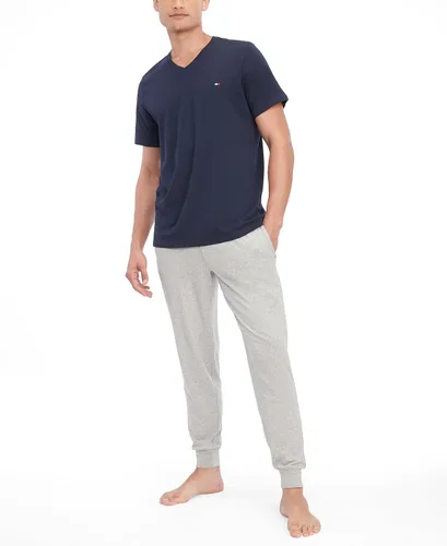 Vista 4 de Tommy Hilfiger Camiseta con cuello en V para hombre, Rojo