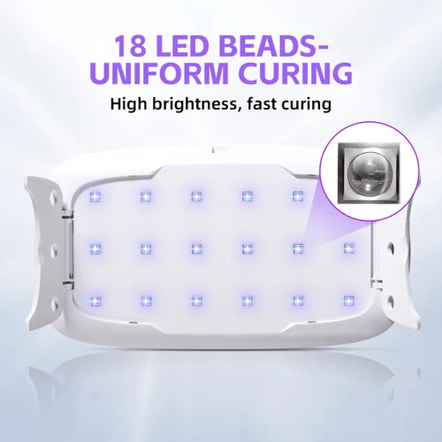 Vista 3 de LET'S RESIN Luz UV mejorada para resina, luz de resina UV portátil de gran tamaño, curado rápido y lámpara UV portátil, suministros de fabricación