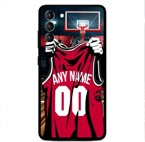 Vista 30 de Nombre y número personalizados – Atlanta Basketball Jersey – Funda de silicona líquida para Samsung Galaxy S26 S25 S24 S23 S22 S21 Plus S20 + Ultre