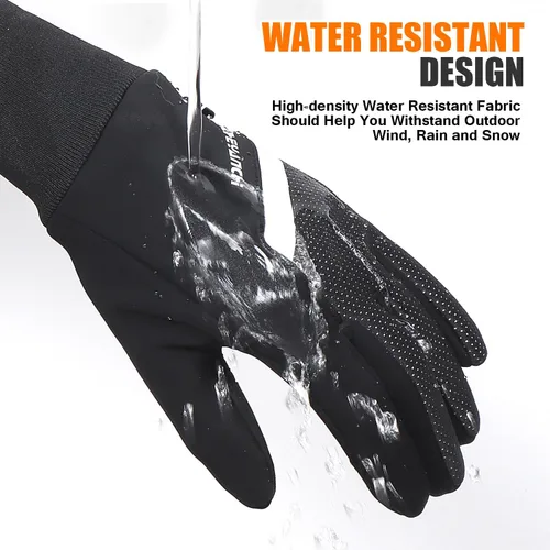 Vista 5 de Guantes de invierno para hombres y mujeres, guantes térmicos extendidos para hombres