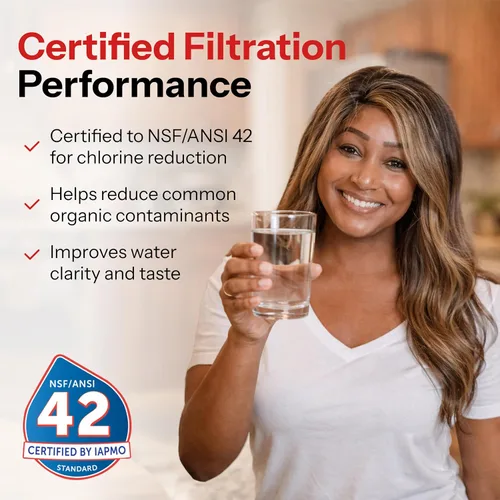 Vista 4 de ClearChoice CLCH104 LT600P - Filtro de agua para refrigerador LG 5231JA2006A, alternativa rentable al original de fábrica, elimina las impurezas