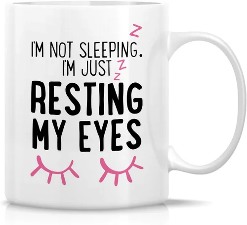 Vista 38 de Retreez - Taza divertida con texto en inglés "Mum Well Done I'm Awesome", 325 ml, tazas de café de cerámica, mensaje divertido, sarcástico