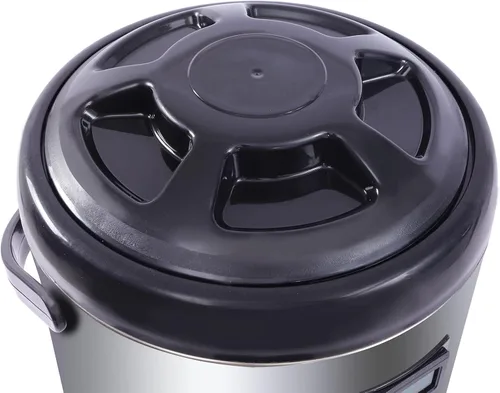 Vista 6 de Dispensador de bebidas aislado, dispensador térmico de bebidas frías y calientes de acero inoxidable de 12L/3.2 galones con espita, para té caliente