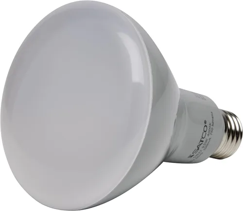 Vista 4 de Satco S9620 - Bombillas reflectoras LED BR30 de 9.5 W, 2700 K, blanco cálido, 750 lúmenes, base media E26, regulable (12 bombillas)