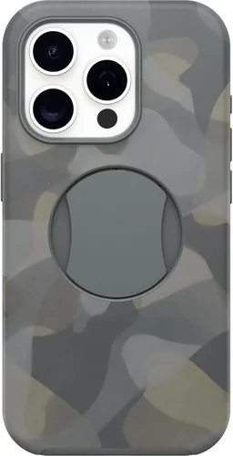 Vista 8 de OtterBox Funda OtterGrip Symmetry Series para iPhone 15 Pro (solamente), Aspen Gleam (naranja), agarre integrado, funda elegante, se ajusta a