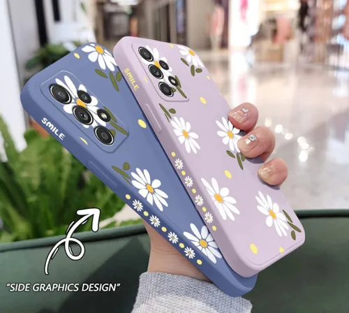 Vista 3 de Funda para Galaxy Note 20 Ultra, lindo patrón de margaritas, protección completa de la lente de la cámara, a prueba de golpes, TPU parachoques