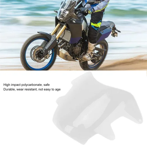 Vista 2 de Fydun Protector de faros delanteros de motocicleta, superficie lisa resistente con tornillo de montaje de repuesto para 700 2019‑2022 (transparente)
