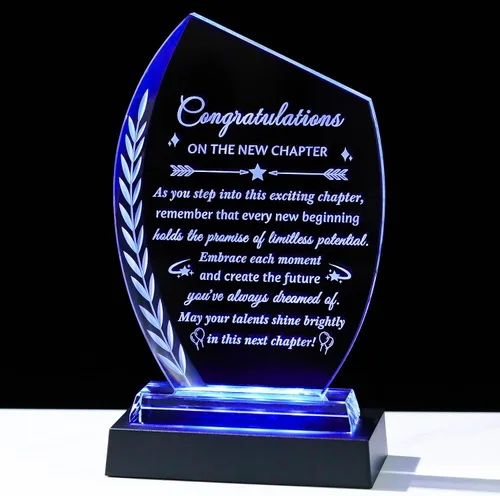Vista 10 de Movdyka - Placa de agradecimiento de cristal grabada para mujeres y hombres