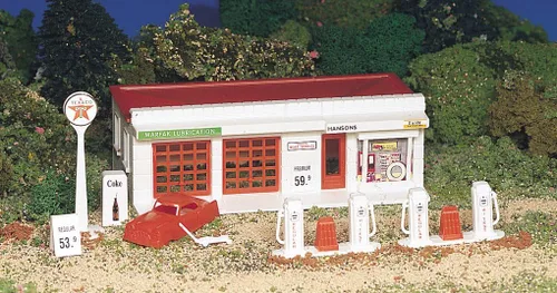 Vista 3 de Bachmann Trenes - PLASTICVILLE U.S.A. EDIFICIOS – KITS CLÁSICOS - GASOLINERA - Escala HO