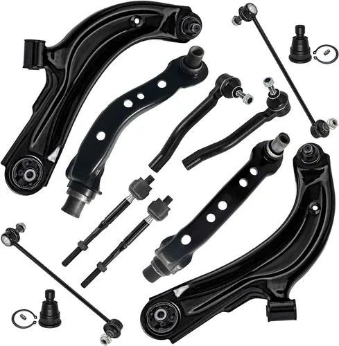 Vista 43 de Detroit Axle – 12 brazos de control superiores e inferiores delanteros con rótulas, barras de unión exteriores e interiores con topes, barras