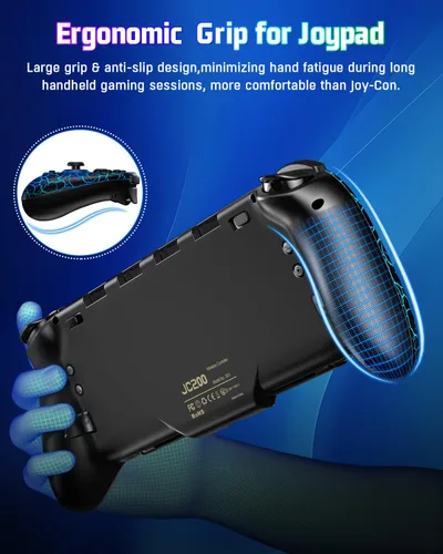 Vista 5 de Switch Controllers Compatible with Nintendo SwitchOLED,One-Piece Wireless Switch Joypad,Full-Size Ergonomic Handheld Controller with 1000mAh
