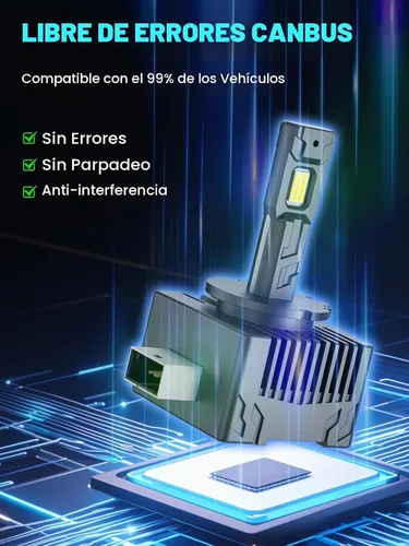Vista 7 de RCJ Bombillas D1S, 30000LM Super Brillante 6000K Blanco Frío para Montaje