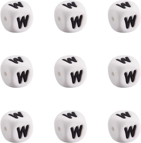 Vista 42 de FASHEWELRY Kit de cuentas de silicona para hacer llaveros, cuentas de silicona redondas hexagonales de 0.59 pulgadas a granel con hilo elástico