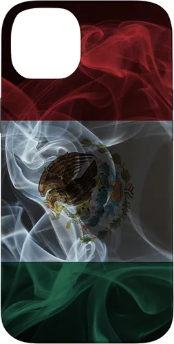 Vista 15 de Smoky Mexico Flag - Funda para iPhone 17 con diseño de orgullo mexicano ahumado