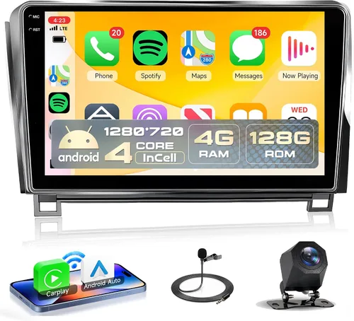 Vista 11 de 4G + 64G Rimoody Carplay - Radio inalámbrica para automóvil para Toyota Tundra 2007-2013, Android 15 estéreo de coche para Toyota Sequoia 2008-2018