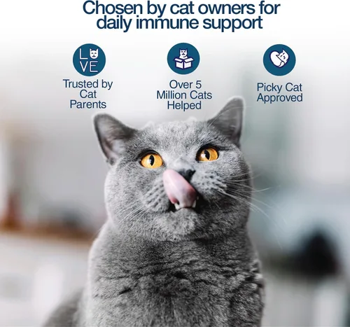 Vista 8 de Felisyl Gel de L-lisina para gatos y gatitos (5 onzas) – Sistema inmunológico, respiratorio y apoyo para la salud ocular. Reduce los estornudos