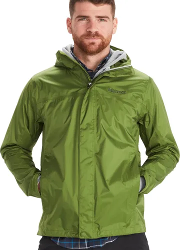 Vista 12 de MARMOT Chaqueta impermeable Precip Eco para hombre, 100% reciclada, transpirable, ligera, plegable Azul ártico