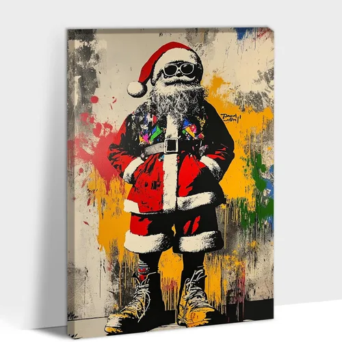 Vista 14 de Lienzo de graffiti con múltiples paneles – 3 piezas de graffiti pop street art impresiones en lienzo para decoración de pared, obras de arte