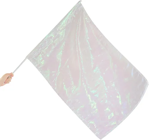 Vista 5 de Danzcue Bandera de color metálico, con manija., L Violeta intenso