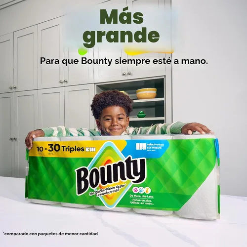 Vista 8 de Bounty Select-A-Size - Toallas de papel, impresiones, 2 rollos triples = 6 rollos regulares Prints