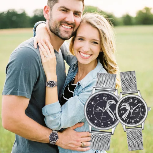 Vista 2 de ManChDa Relojes de pareja para él y para ella relojes para pareja