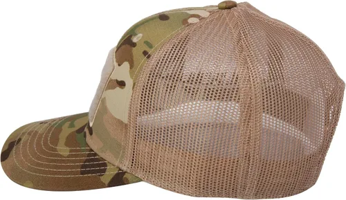 Vista 4 de Jeep Texto Logo Camo Patrón Gancho y Bucle Táctico Snapback Sombrero