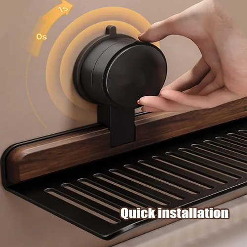 Vista 9 de Organizador de ducha con ventosa, organizador de ducha sin taladro, bandeja de almacenamiento para colgar en la pared para dormitorio, baño