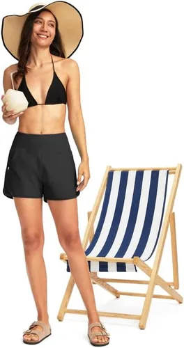 Vista 6 de G Gradual Traje de baño para mujer de 3 pulgadas de cintura alta con bolsillos, de secado rápido, con forro