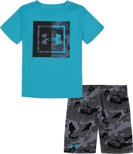 Vista 171 de Under Armour baby-girls Ua Terrazzo Leopard Heart SetShort Set