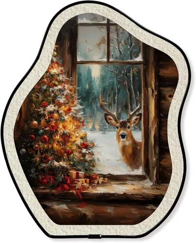 Vista 41 de KVEKVE Dark Academia - Decoración ovalada enmarcada para pared, paisaje gótico, naturaleza, luna Moody, decoración colgante, para pared o mesa