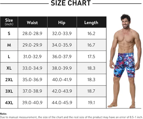Vista 6 de Pantalones cortos de natación de pierna cuadrada para hombre UPF50+,Retención de la forma de la tela de los hombres del traje de baño de la natación
