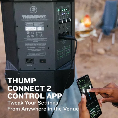 Vista 9 de Serie Mackie Thump, altavoz portátil con batería Mackie Thump GO de 8 pulgadas