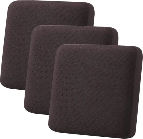 Vista 16 de hyha Fundas de cojín para sofá al aire libre, fundas lavables para sofá seccional, jaspe de diamante, funda elástica para cojín de asiento de sofá