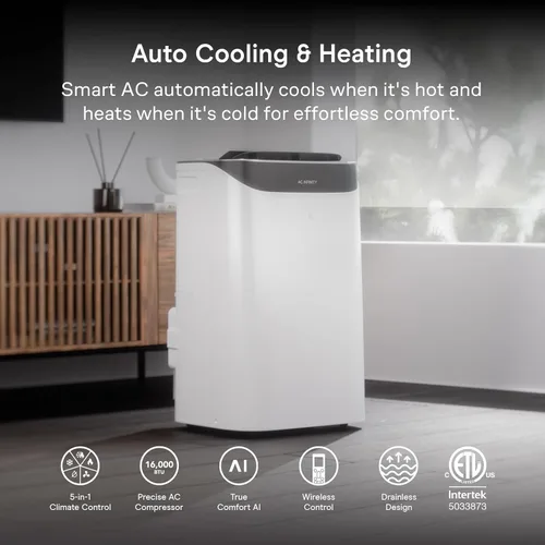 Vista 2 de AC Infinity Smart Portable Air Conditioner 5-in-1, All-Season Cool & Heat