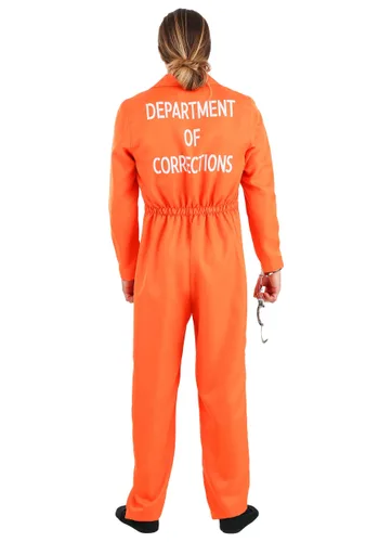 Vista 3 de Overol de Prisión Naranja para Hombre Multicolor