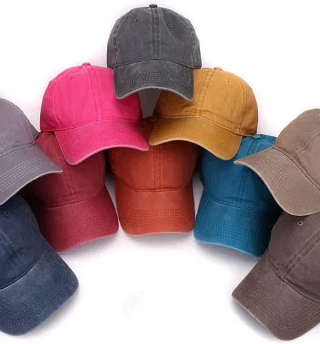 Vista 8 de Gorra de béisbol bordada personalizada Gorra de vaquero ajustable personalizada Agregue su texto, Retro azul marino.