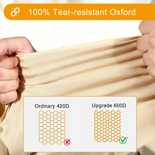 Vista 8 de HDCAXKJ Fundas impermeables para muebles de patio, funda para tumbona para exteriores, funda resistente con cremallera, resistente a la intemperie