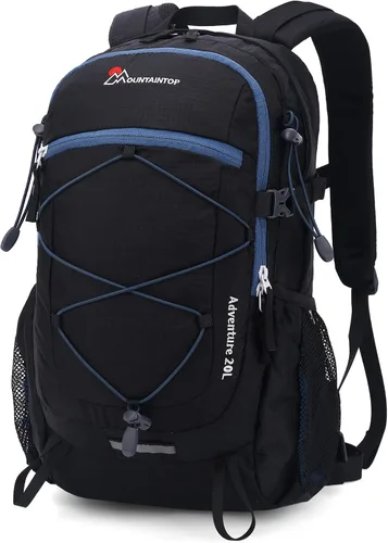 Vista 19 de Mochila de senderismo MOUNTAINTOP de 40 L, mochila ligera para exteriores Verde militar