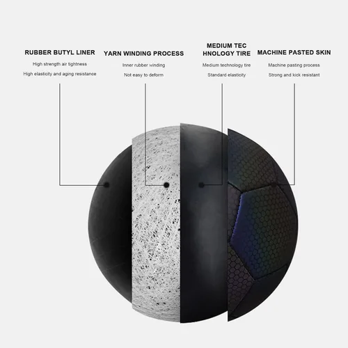 Vista 9 de Balón de fútbol luminoso para juegos nocturnos y entrenamiento, pelota de fútbol reflectante con aguja de aire de bolsillo de red, pelota de fútbol