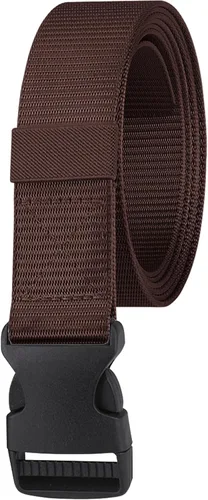 Vista 11 de WedDecor Cinturón de nailon estilo militar, cinturón de lona de 1.5 pulgadas con hebilla de plástico de liberación rápida, deportes al aire libre